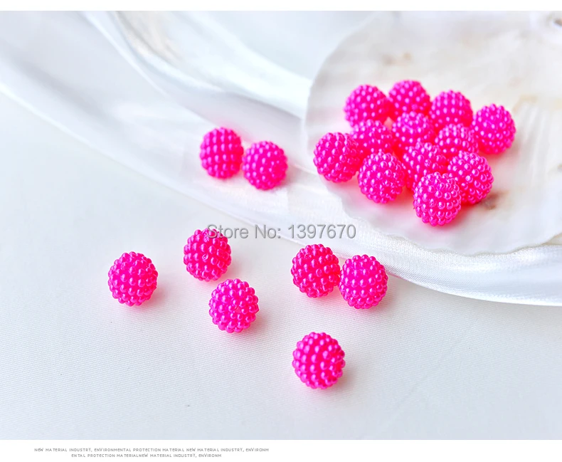 20p 12mm Bayberry Beads Round Acrylic Beads Loose Spacer Beads DIY Accessories beading Jewelry Europe necklace Making for women
