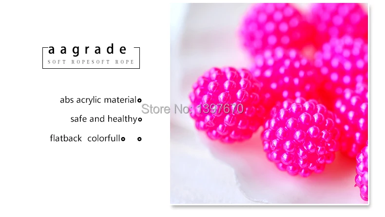 20p 12mm Bayberry Beads Round Acrylic Beads Loose Spacer Beads DIY Accessories beading Jewelry Europe necklace Making for women
