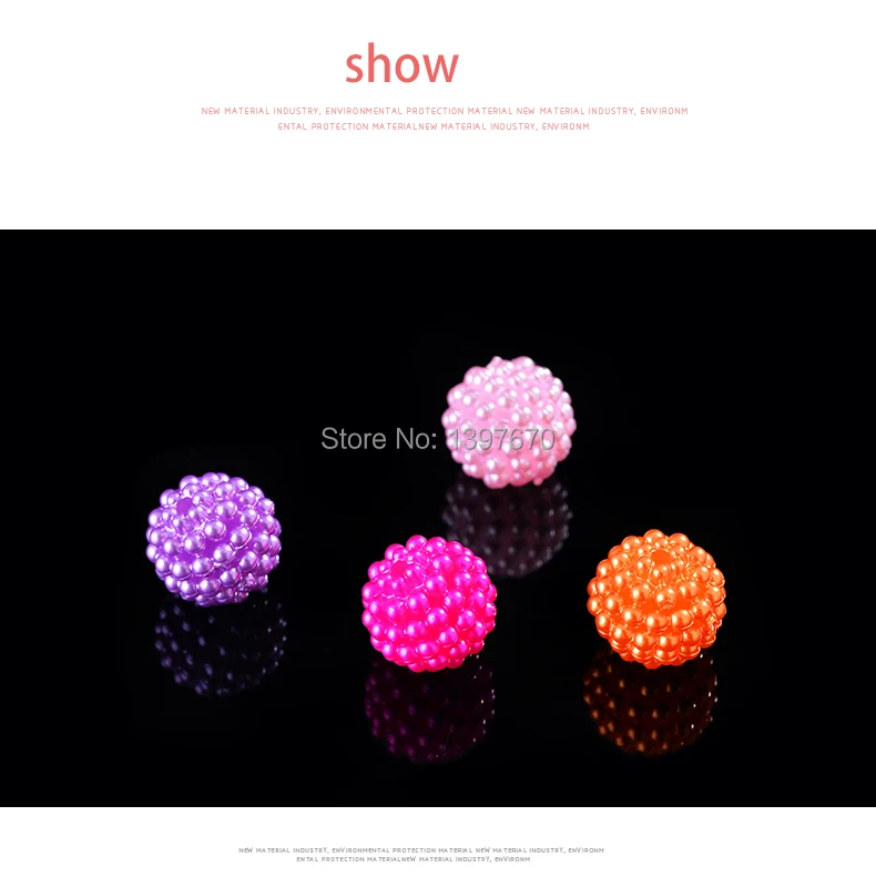 20p 12mm Bayberry Beads Round Acrylic Beads Loose Spacer Beads DIY Accessories beading Jewelry Europe necklace Making for women