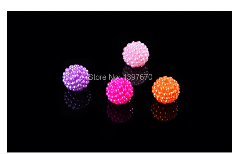 20p 12mm Bayberry Beads Round Acrylic Beads Loose Spacer Beads DIY Accessories beading Jewelry Europe necklace Making for women