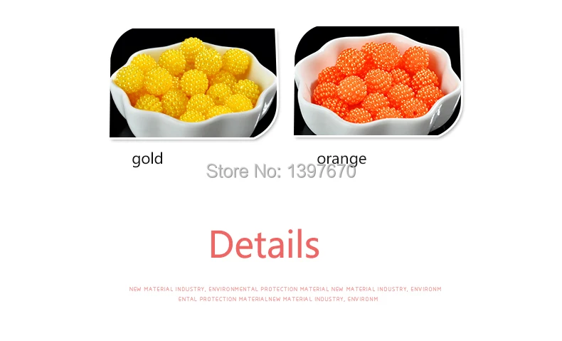 20p 12mm Bayberry Beads Round Acrylic Beads Loose Spacer Beads DIY Accessories beading Jewelry Europe necklace Making for women