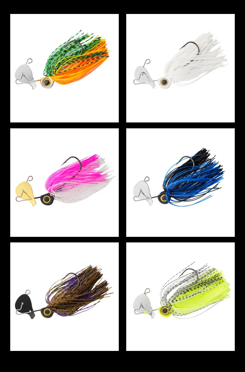 Fishing lure metal bait 15g 0.53OZ spinner bait Big Blade Jig wobbler Fishing lure for bass pike