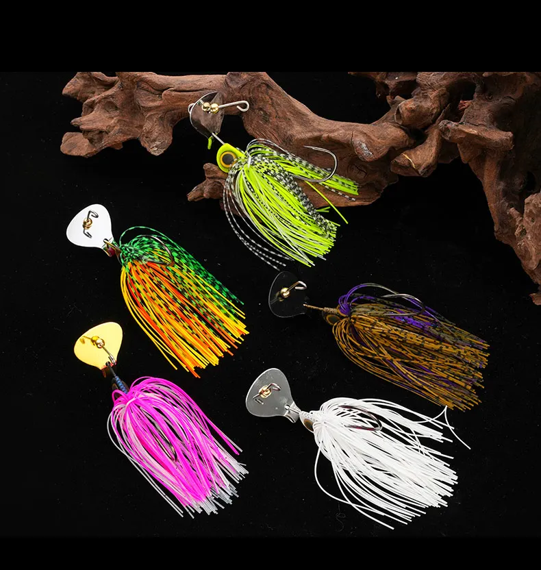 Fishing lure metal bait 15g 0.53OZ spinner bait Big Blade Jig wobbler Fishing lure for bass pike