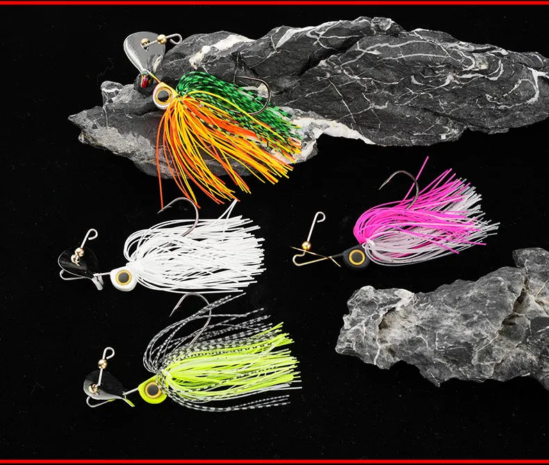 Fishing lure metal bait 15g 0.53OZ spinner bait Big Blade Jig wobbler Fishing lure for bass pike