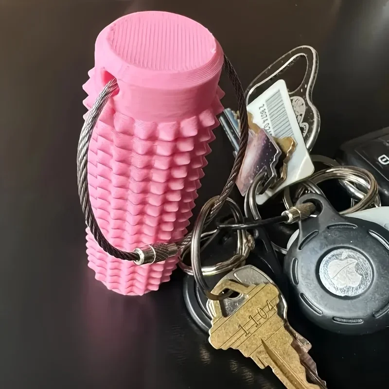 "Tactile Sensory Keychain | BPA-Free Fidget Anxiety Relief Toy with Spiky Grip, Portable Office Desk Stress Relief Tool "