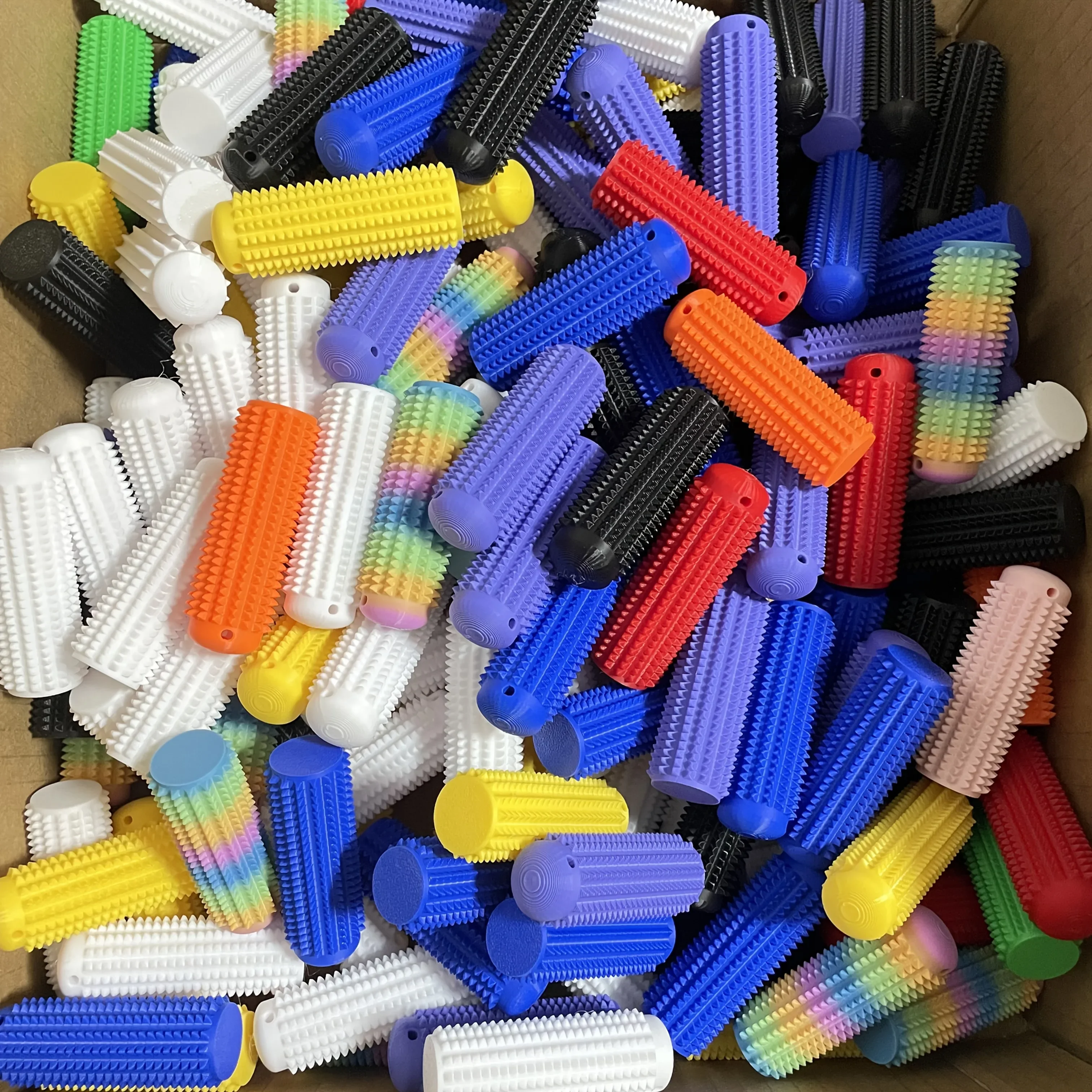 "Tactile Sensory Keychain | BPA-Free Fidget Anxiety Relief Toy with Spiky Grip, Portable Office Desk Stress Relief Tool "