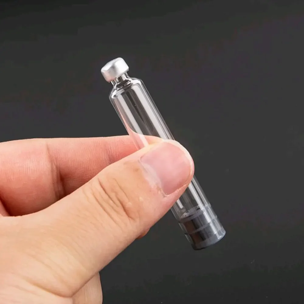 10/20/30/40/50pcs Independent Packaging 3ml Empty Glass Bottle Cassette Vial, Refillable Cosmetic Liquid Storage Container for B