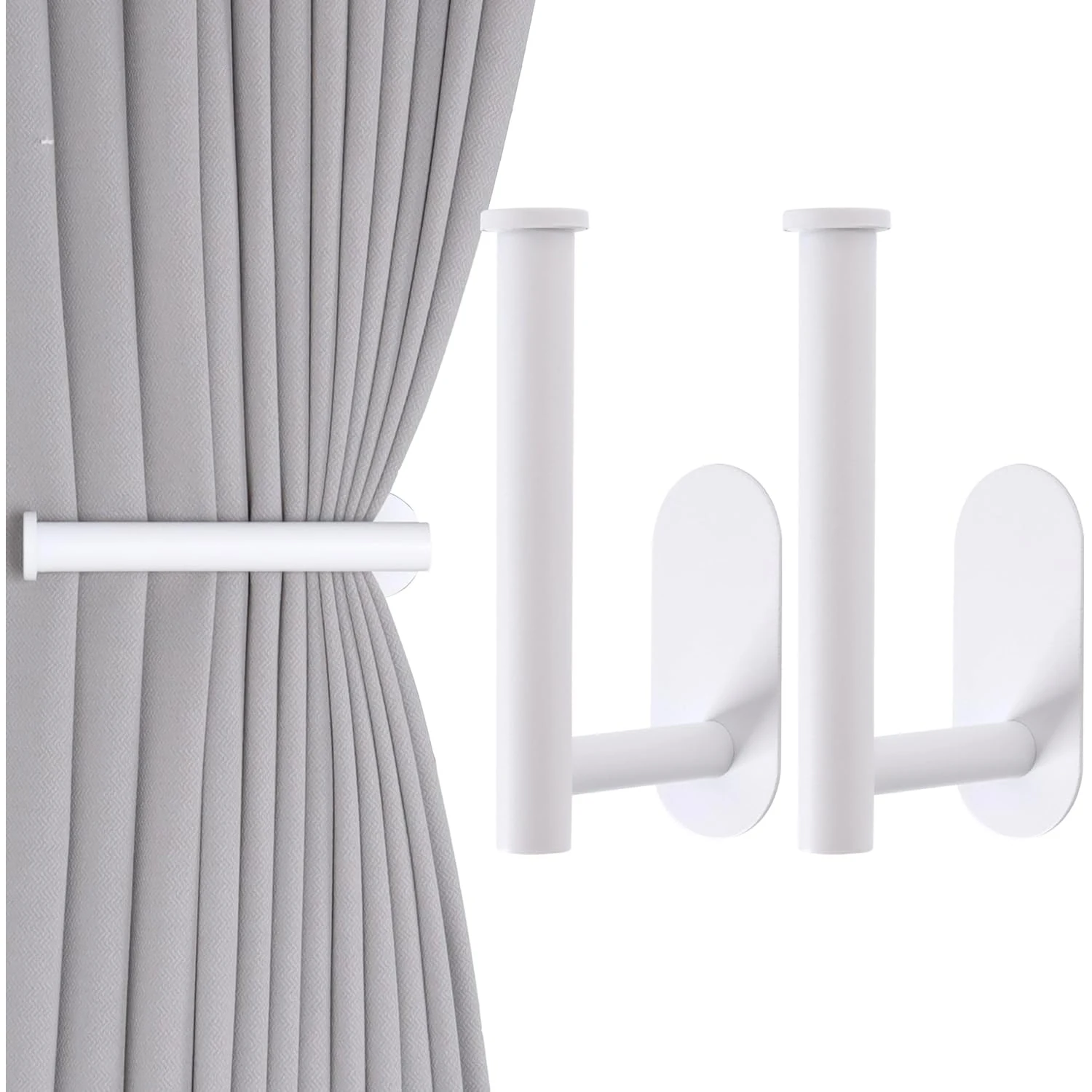 Adhesive Curtain Holdbacks Curtain Tie Backs Curtain Holdbacks No Drill Curtain Pull Backs Adhesive Curtain Hooks Curtain Holder