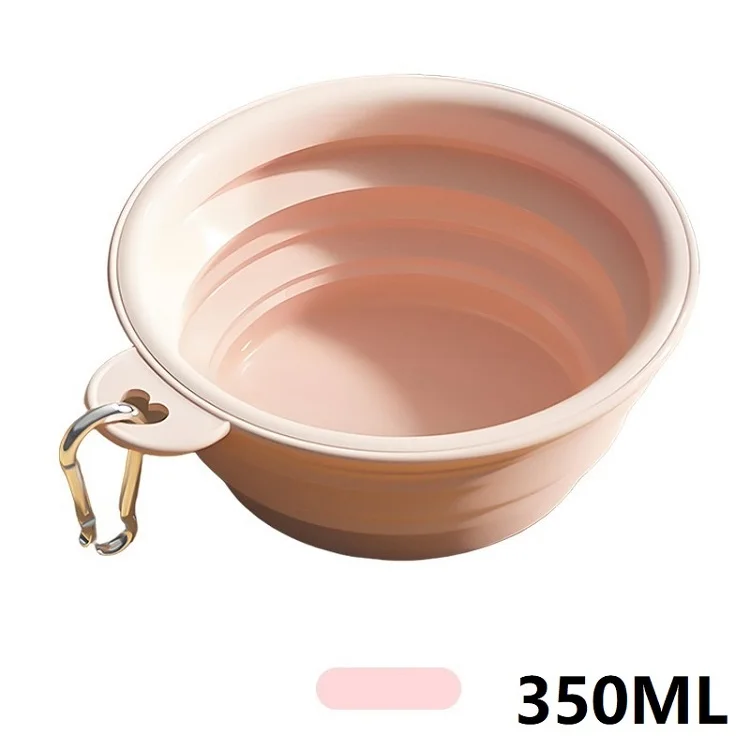 350ML Folding Dog Dish Collapsible Pet Bowl Water for Dog Drinking Bowl Cat Water Bowl Drinking Fountains for Dogs