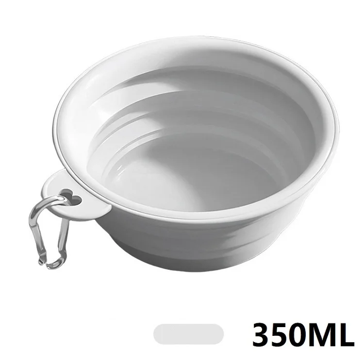 350ML Folding Dog Dish Collapsible Pet Bowl Water for Dog Drinking Bowl Cat Water Bowl Drinking Fountains for Dogs