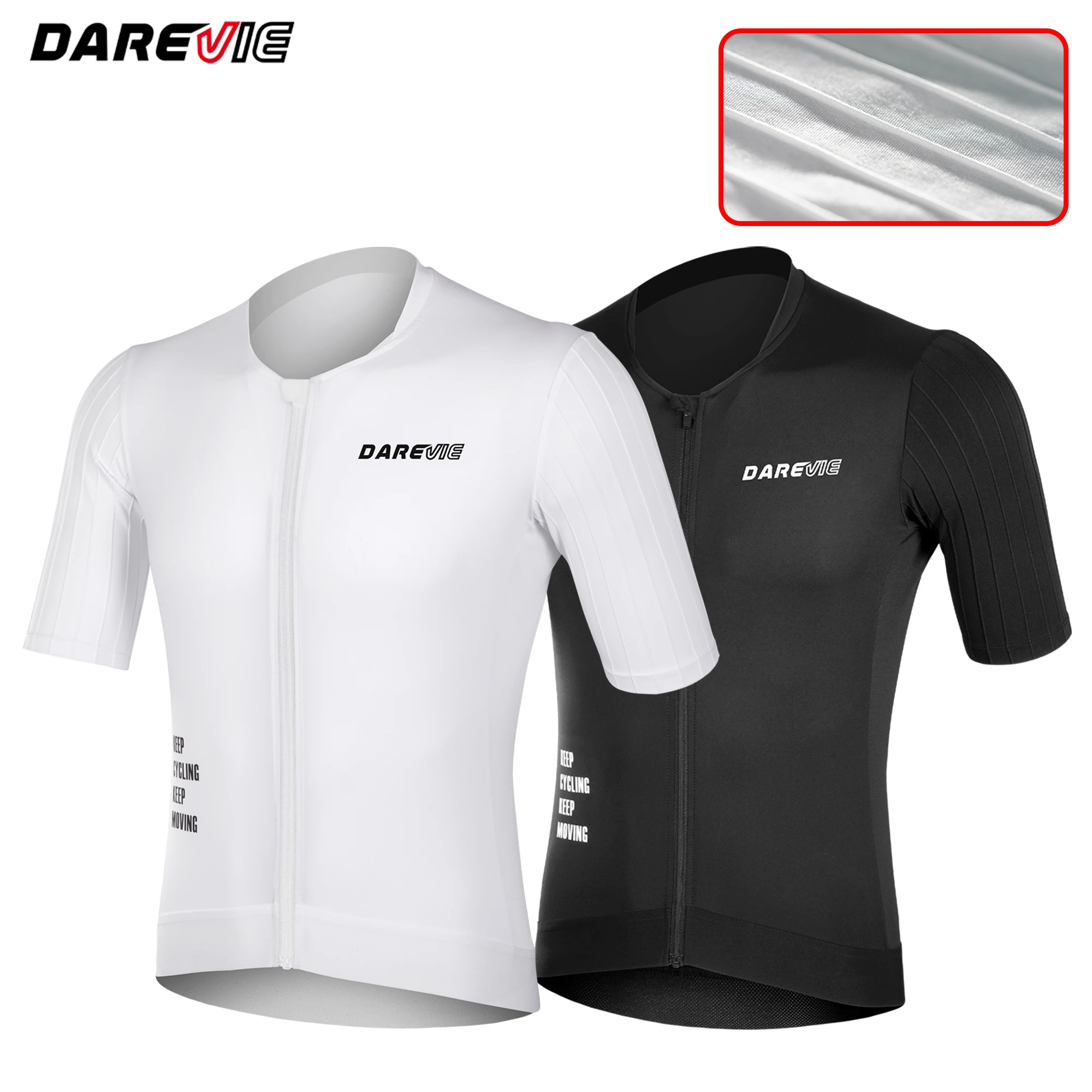 DAREVIE Aero Man Cycling Maillot Reduce Resistance PRO Level Cycling Jersey Anti-UV 40+ Moisture-Wicking Men's Cycling Clothing