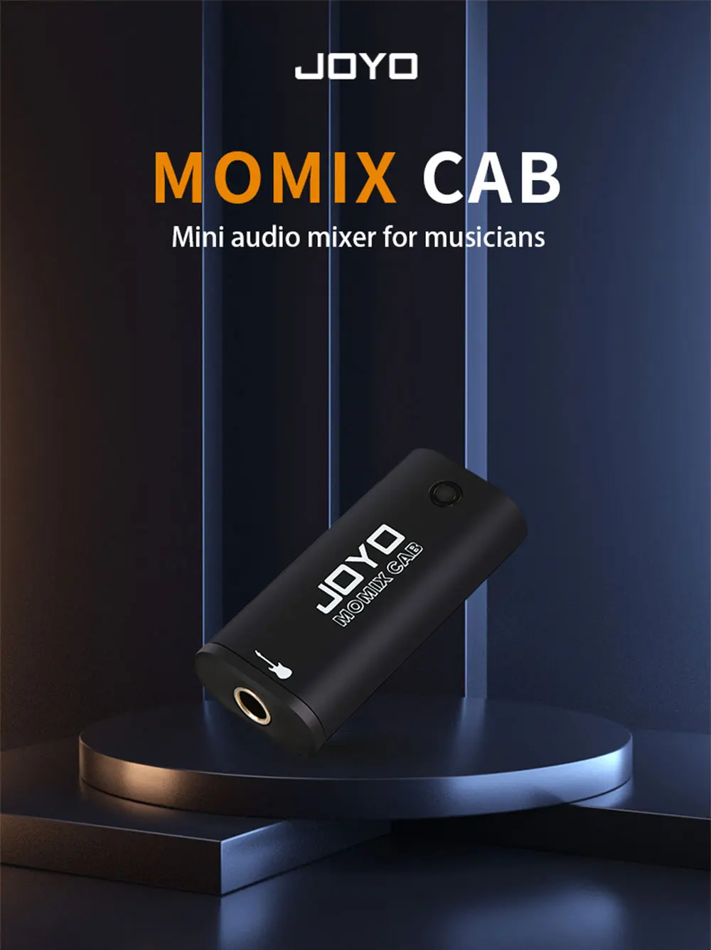 JOYO MOMIX CAB Mini Audio Mixer Guitar Sound Card USB Audio Interface Stereo Output for Guitar Bass Smartphone PC Live Streaming