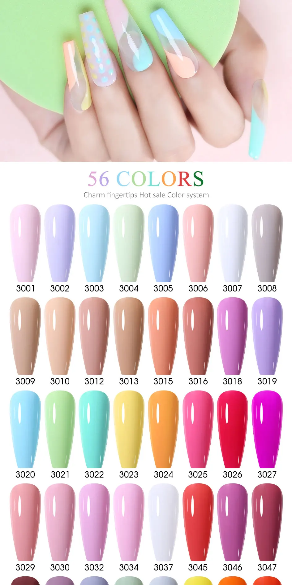 Arte Clavo Rose Red Color Series 15ml Gel Nail Polish Hot Sale Long Lasting Soak Off Varnish Hybrid Nail Art Top Bsae Maincure