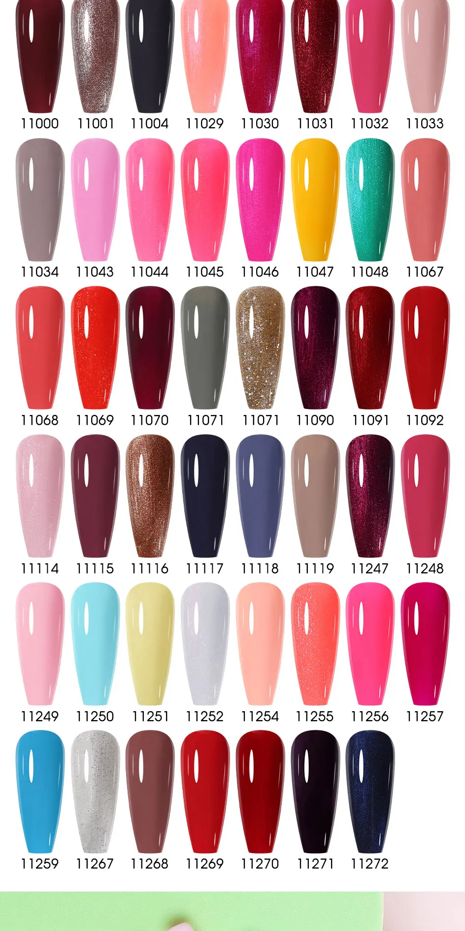 Arte Clavo Rose Red Color Series 15ml Gel Nail Polish Hot Sale Long Lasting Soak Off Varnish Hybrid Nail Art Top Bsae Maincure