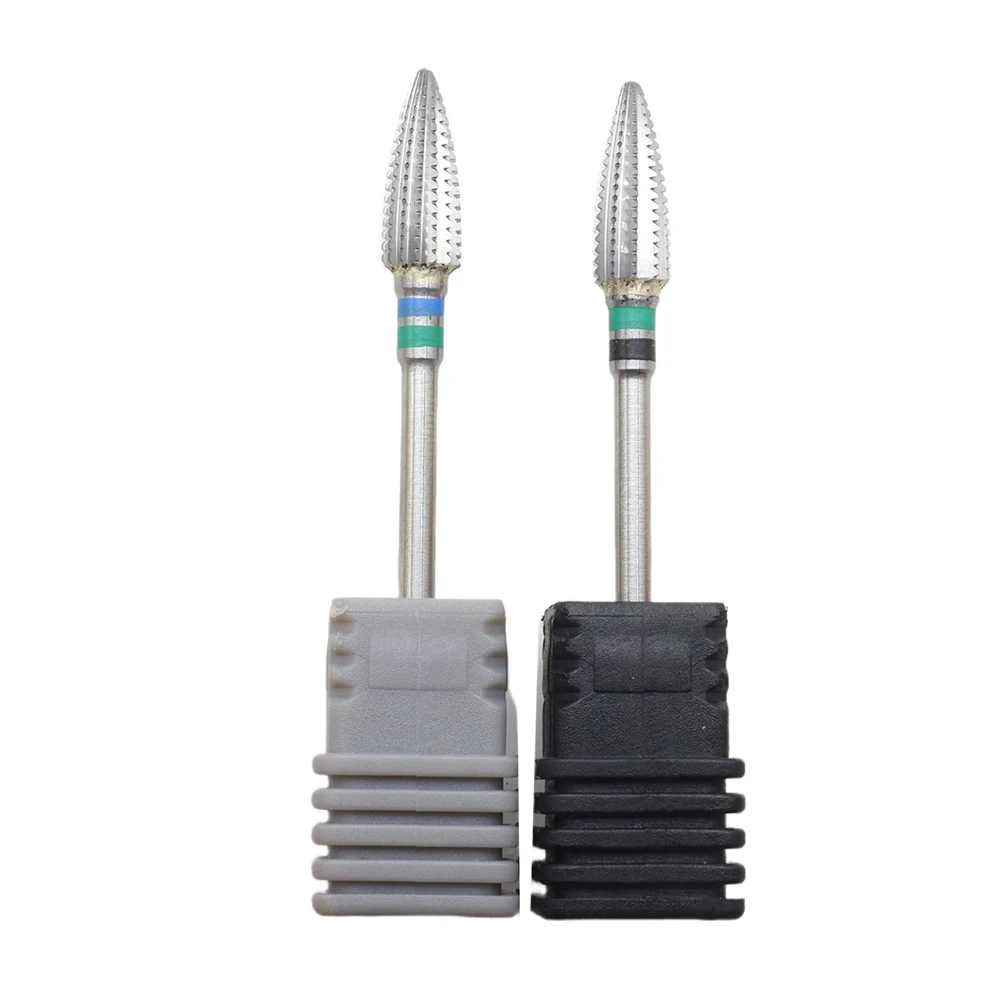 1Pcs 5MM Mini 5in1 Nail Drill Bits,3/32" Tungsten Carbide Cuticle Drill Bits,Two Way Rotate For Nail Bed File Dead Skin Nail Pre