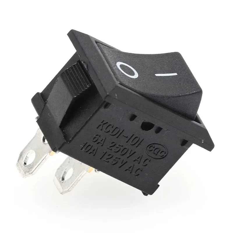 5/20/100Pcs KCD1 15*21mm 2Pin ON-OFF Boat-shape Switch 10*15mm Snap-in Rocker Switch KCD Switches