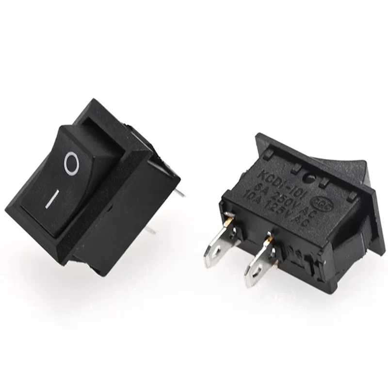 5/20/100Pcs KCD1 15*21mm 2Pin ON-OFF Boat-shape Switch 10*15mm Snap-in Rocker Switch KCD Switches