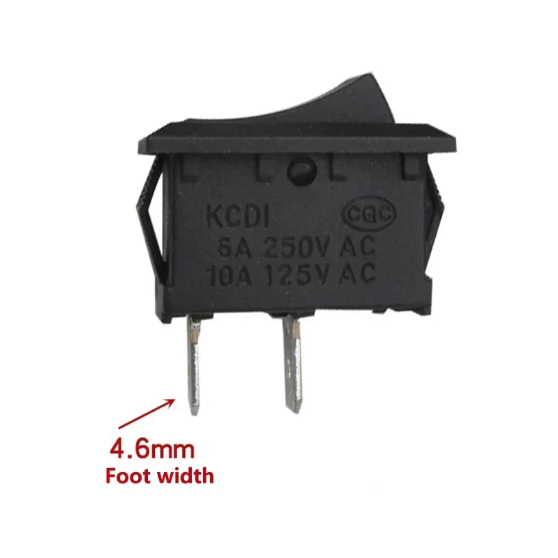 5/20/100Pcs KCD1 15*21mm 2Pin ON-OFF Boat-shape Switch 10*15mm Snap-in Rocker Switch KCD Switches