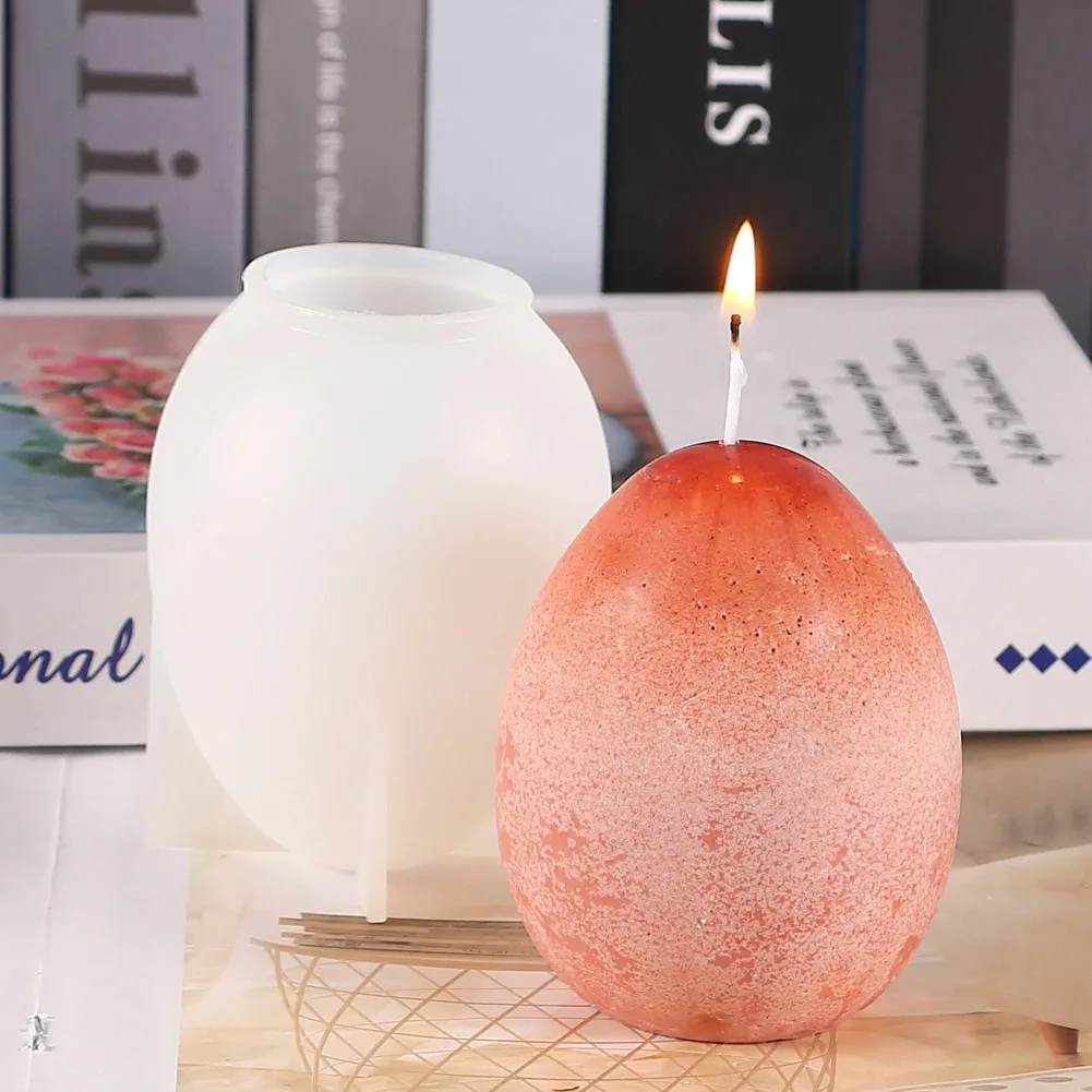 3D Dragon Egg Silicone Resin Mold DIY Dragon Animal Candle Craft Ornaments Casting Resin Epoxy Mould Home Decor