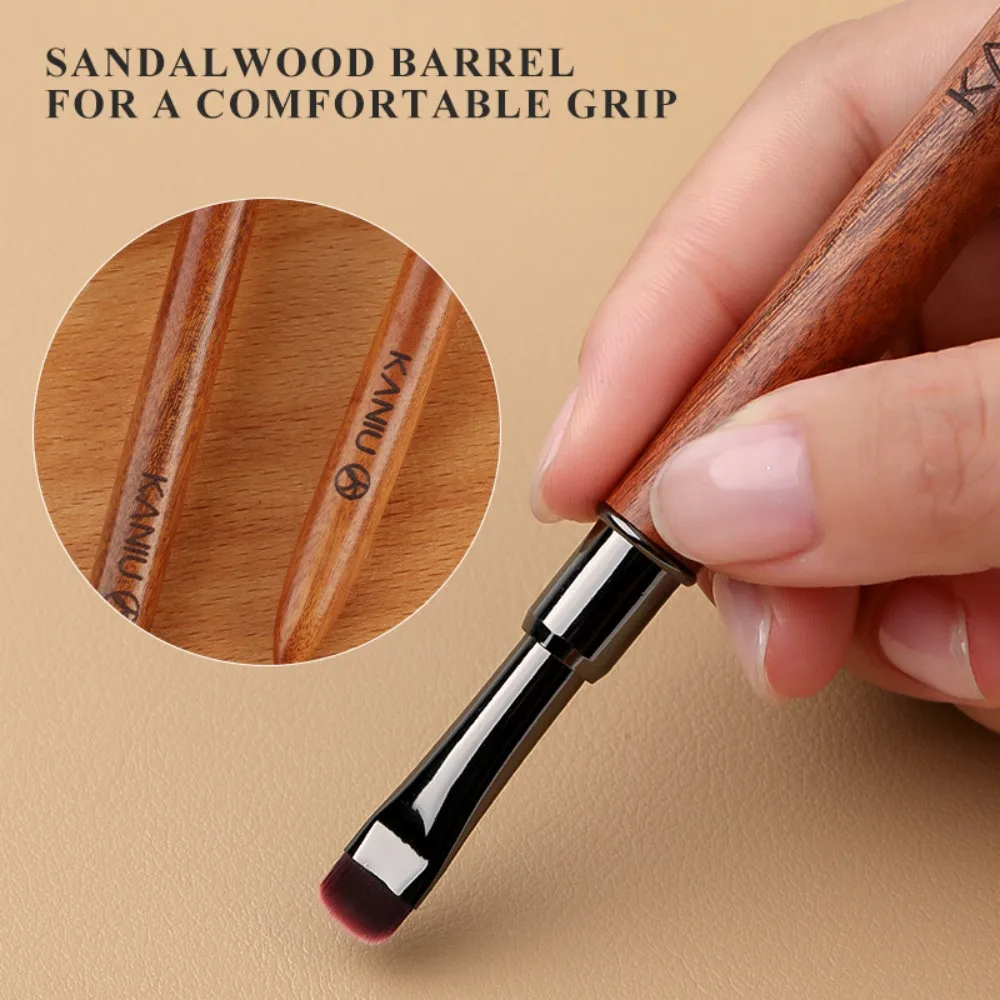 1pc Wood Gel Painting Brush Nail Construct Acrylic Brush for Manicure DIY Builder Tool Brush Pen Professional Gel False Tip Pen