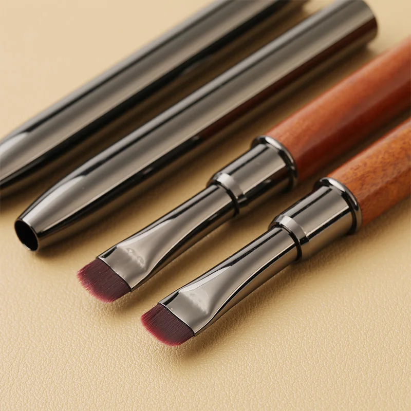 1pc Wood Gel Painting Brush Nail Construct Acrylic Brush for Manicure DIY Builder Tool Brush Pen Professional Gel False Tip Pen