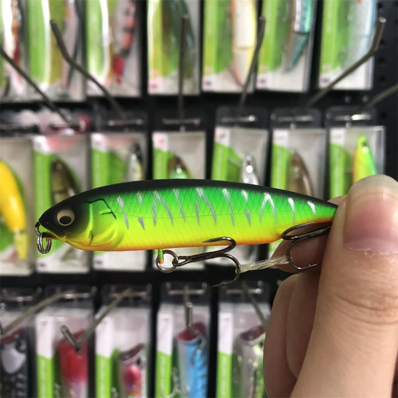 LURETV Japanese Chili Karashi Slow Sink Pull Stop Pencil Sea Bass Lurie 6/7.5 cm 5/10 g 8035