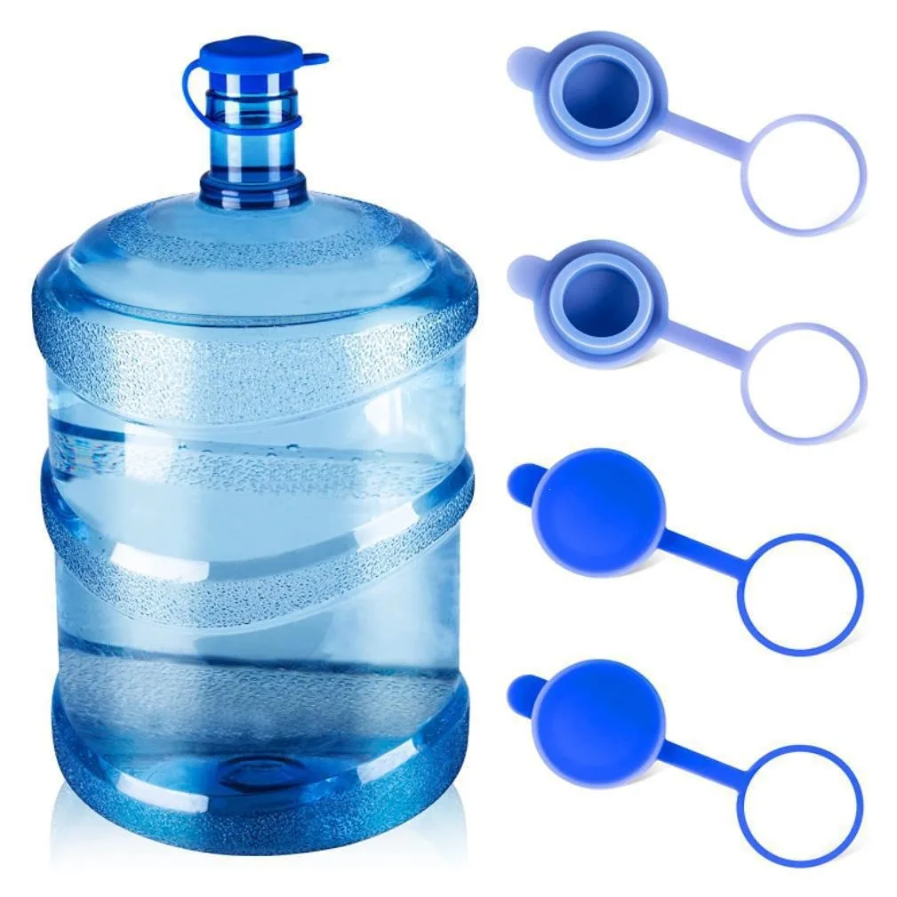 5 Gallon Water Jug Cap, Reusable Silicone 3 & 5 Gallon Water Jugs Replacement Cover, Upgrade No Spill Food Grade Silicone