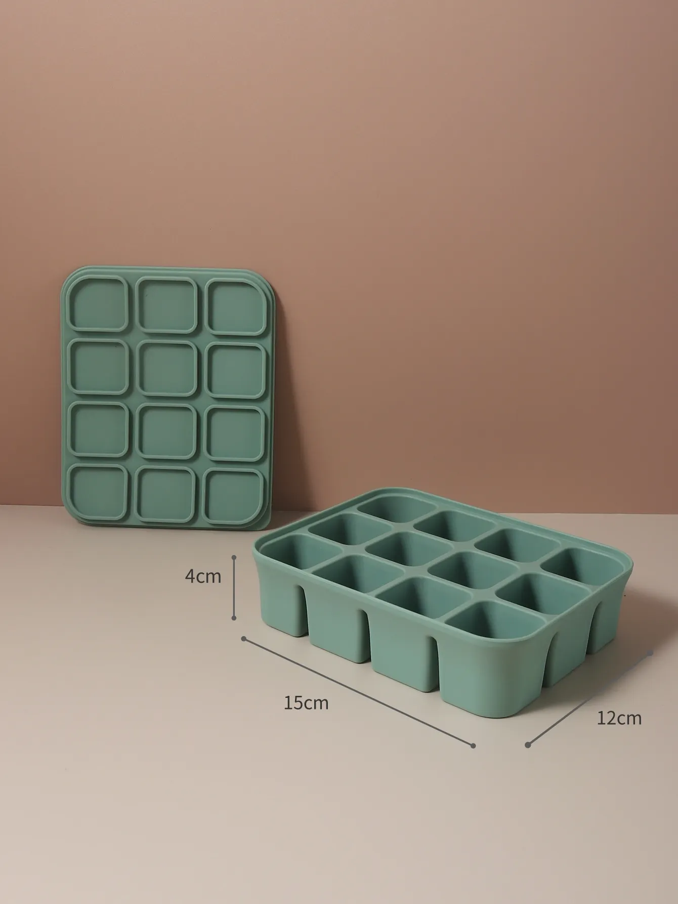 12 Grid Food-Grade Silicone Baby Food Freezer Tray - Easy Pop Out Ice Cube Mold for Infant Puree & Snacks