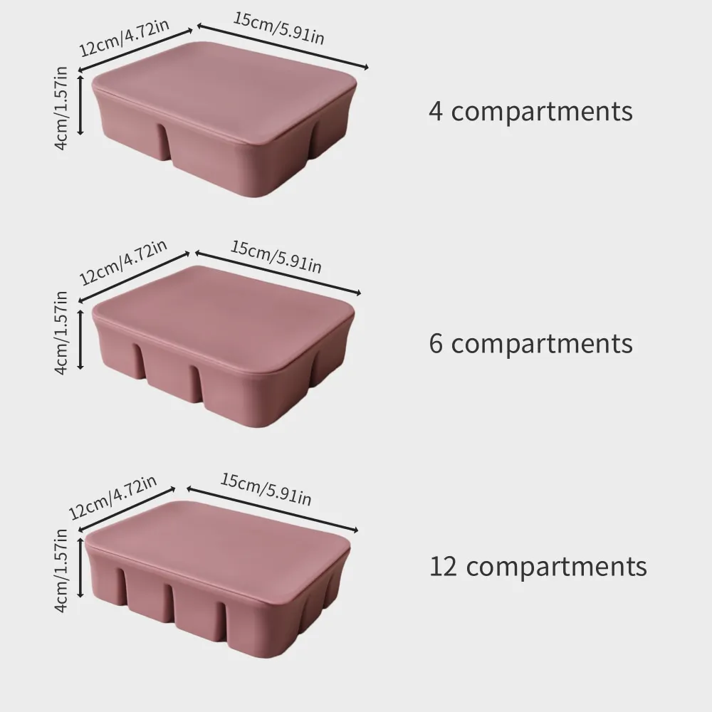 12 Grid Food-Grade Silicone Baby Food Freezer Tray - Easy Pop Out Ice Cube Mold for Infant Puree & Snacks