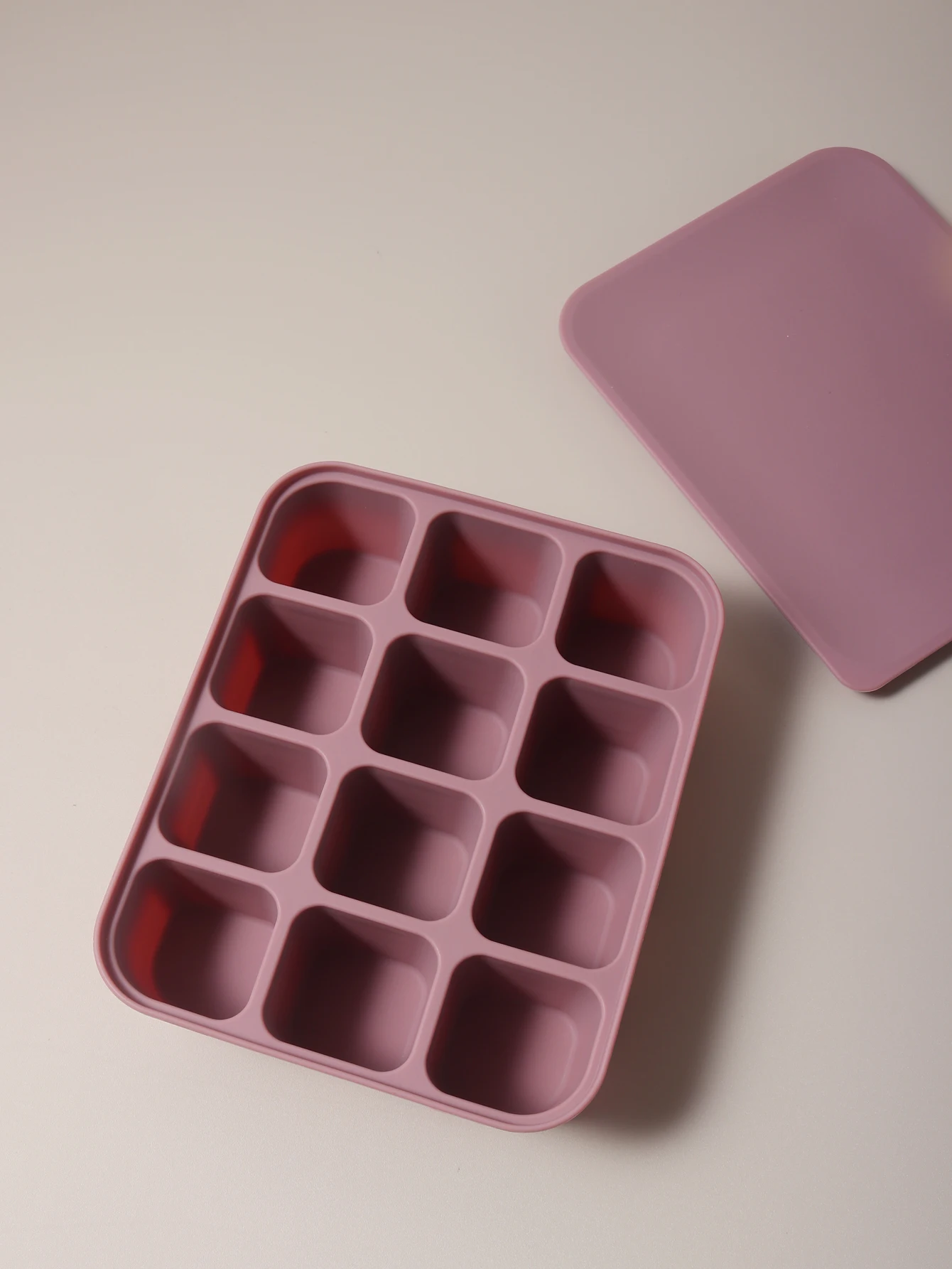 12 Grid Food-Grade Silicone Baby Food Freezer Tray - Easy Pop Out Ice Cube Mold for Infant Puree & Snacks