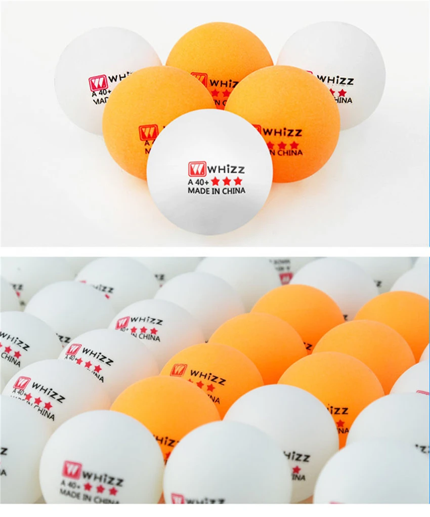 3-Star 50/100 PCS Table Tennis Ball National Standard ABS 40+ High Elasticity Quality Ping-Pong Balls Training Balls