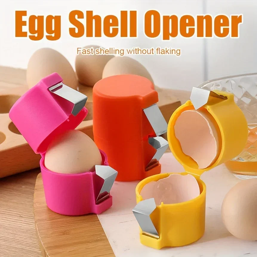 1/3pcs-Egg Shell Opener Press Egg Shell Separator Portable Egg Opener Handheld Egg Shell Household Kitchen Baking Tools