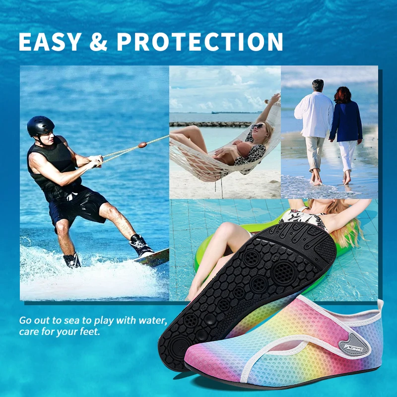 Beach Sneaker Socks Women Beach Water Shoes Man Barefoot Yoga Shoes Quick-Drying Surfing Swimming Shoes Barefoot Water Skin Sock