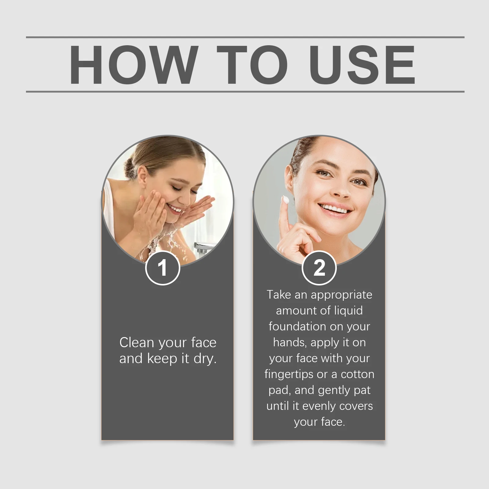 Color Changing Foundation Hyaluronic Acid Waterproof Oil Control High Coverage Makeup Base Magic Covering Foundation Liquid 30ml