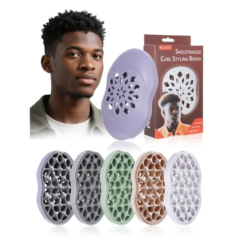 1pcs Professional Curly African Hair Twist Brush Magic Coil Wave Wave Reusable Dreadlock Afro Hairbrush Curler Hair Styling Tool