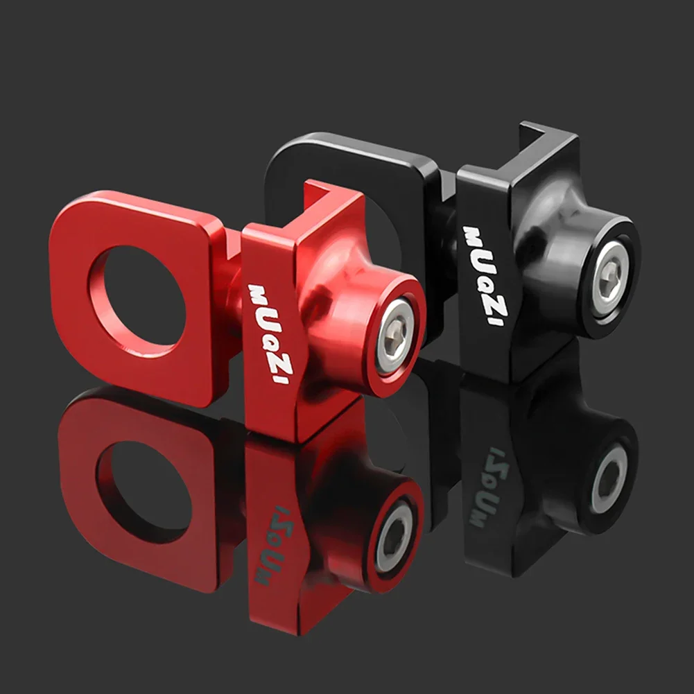Single Speed Bike Chain Tensioner Bolt Screw Cycling Chain Adjuster Aluminum Alloy Tensioners Fixed Fastener Bicycle Accessories