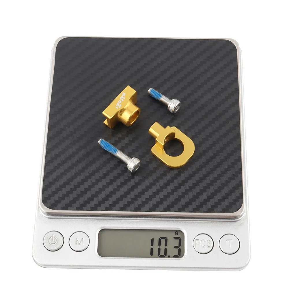Single Speed Bike Chain Tensioner Bolt Screw Cycling Chain Adjuster Aluminum Alloy Tensioners Fixed Fastener Bicycle Accessories