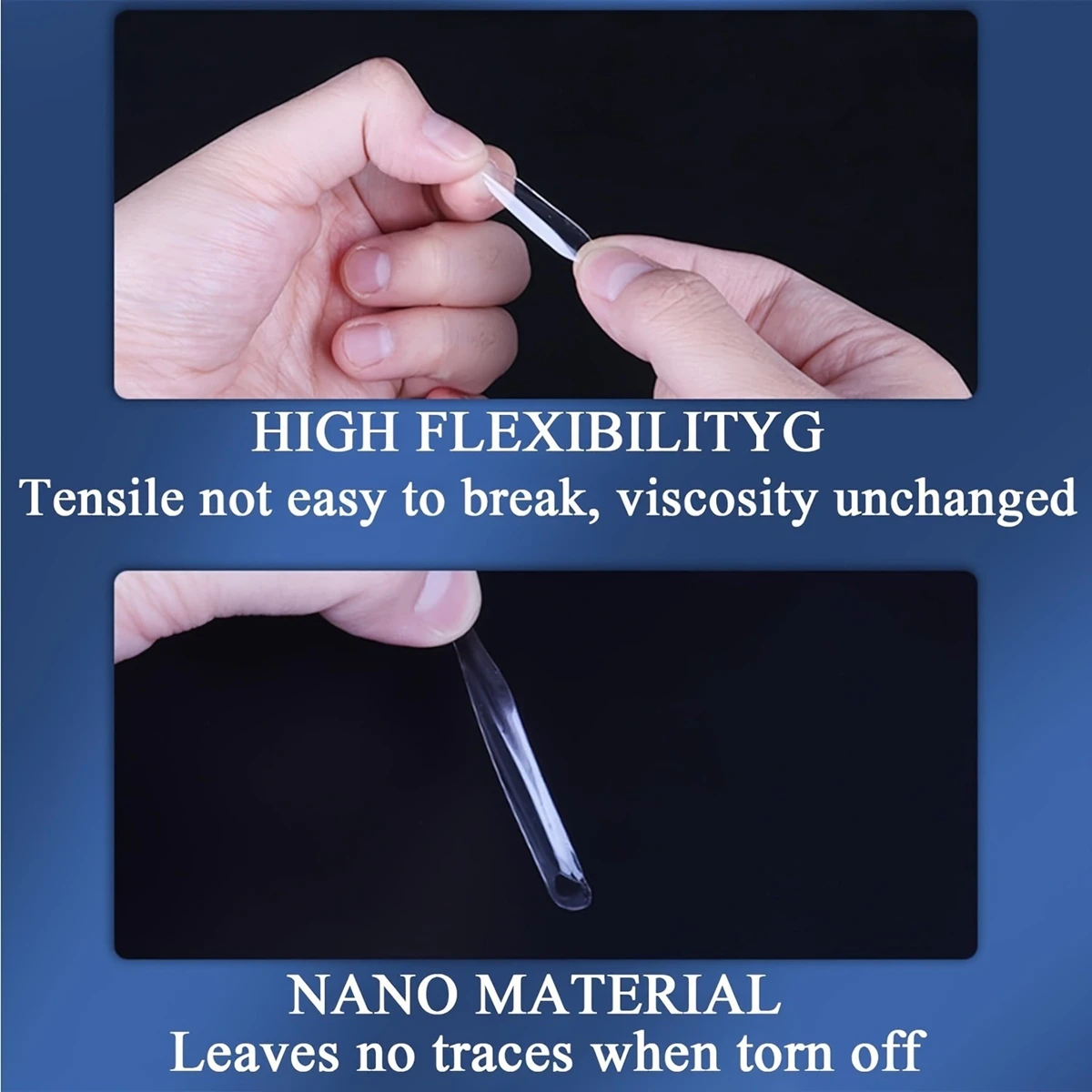 1 to 20 Sheets Nail Tip Glue Stickers for Nail Display Tips, 100pcs/Sheet Double Sided Adhesive Tabs for Practice Nail Stand