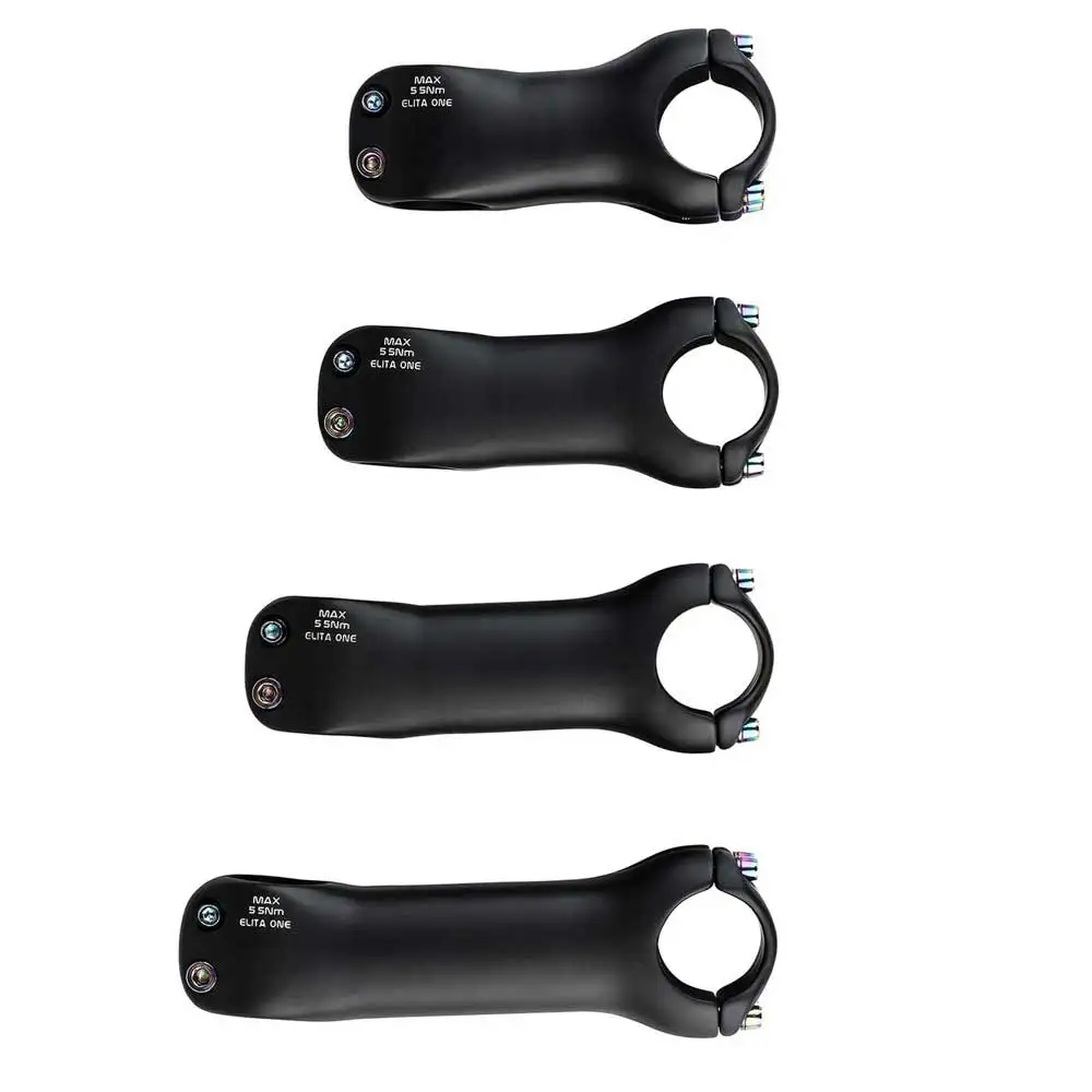 Elitaone Carbon Bicycle Stem 6 Degree 31.8mm MTB Road Bike Handlebar Compatible 70-130mm Length for Enhanced Cycling Experienc
