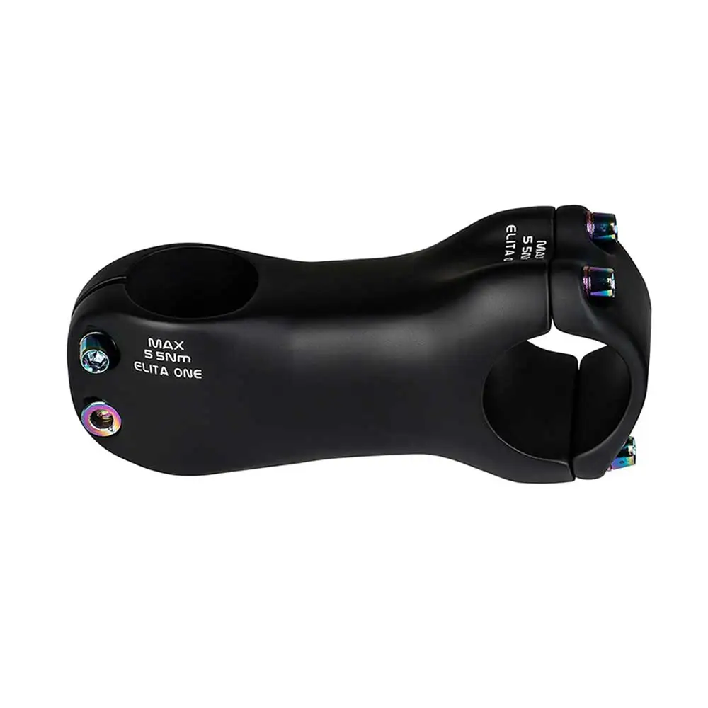 Elitaone Carbon Bicycle Stem 6 Degree 31.8mm MTB Road Bike Handlebar Compatible 70-130mm Length for Enhanced Cycling Experienc