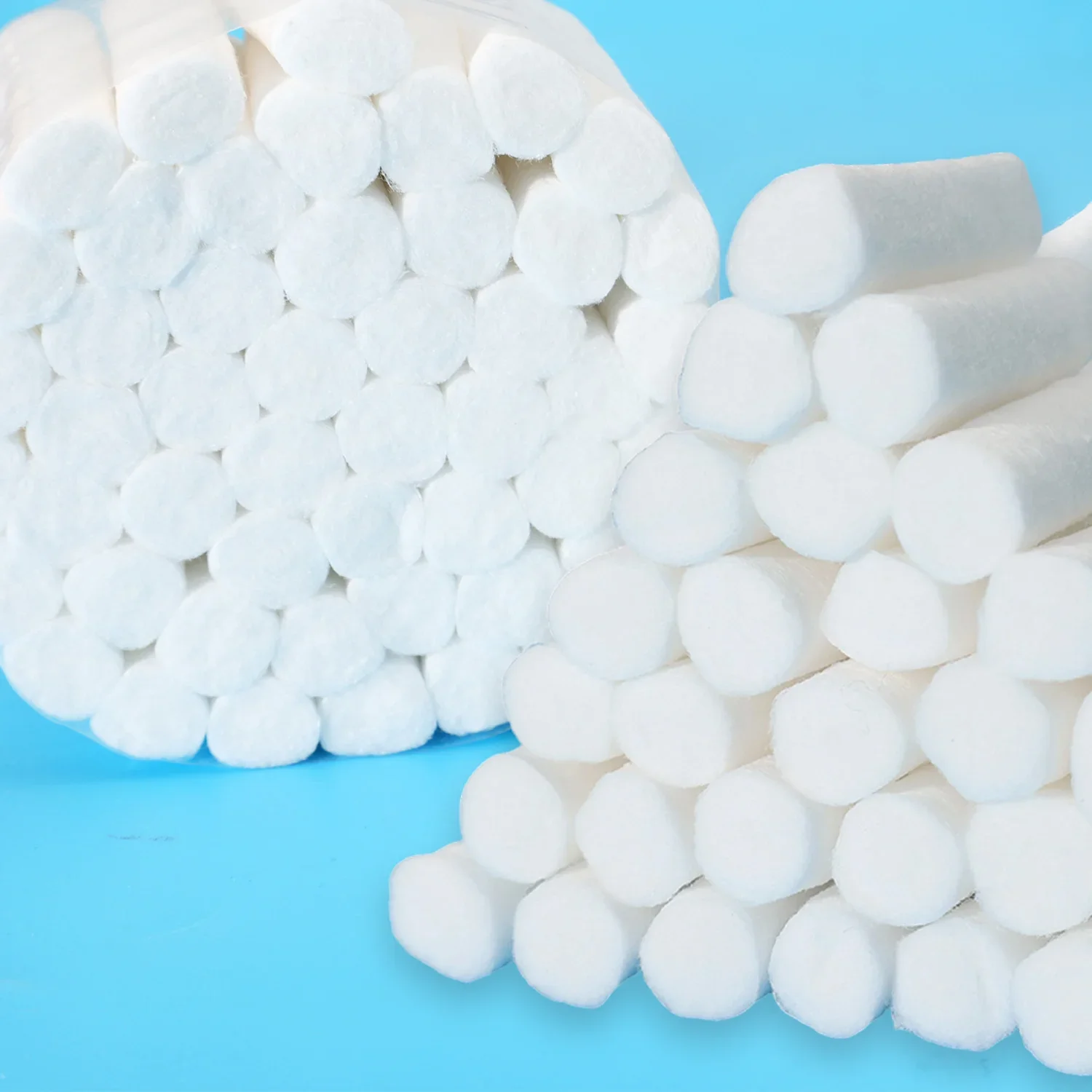 50/100pcs Disposable Dental Medical Surgical Cotton Rolls Tooth Gem High-purity Cotton Roll Dentist Teeth Whitening Consumables