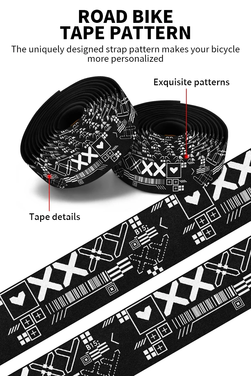 BUCKLOS Bar Tape Gravel Road Bike Handlebar Wrapper Comfortable Anti-slip Bicycle Bar Strap Handle Winding for Speed Race Cycle