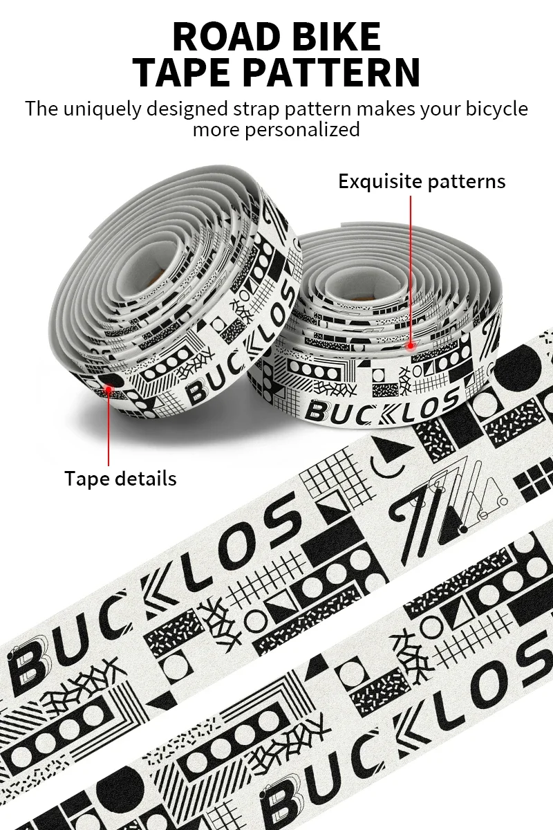 BUCKLOS Bar Tape Gravel Road Bike Handlebar Wrapper Comfortable Anti-slip Bicycle Bar Strap Handle Winding for Speed Race Cycle