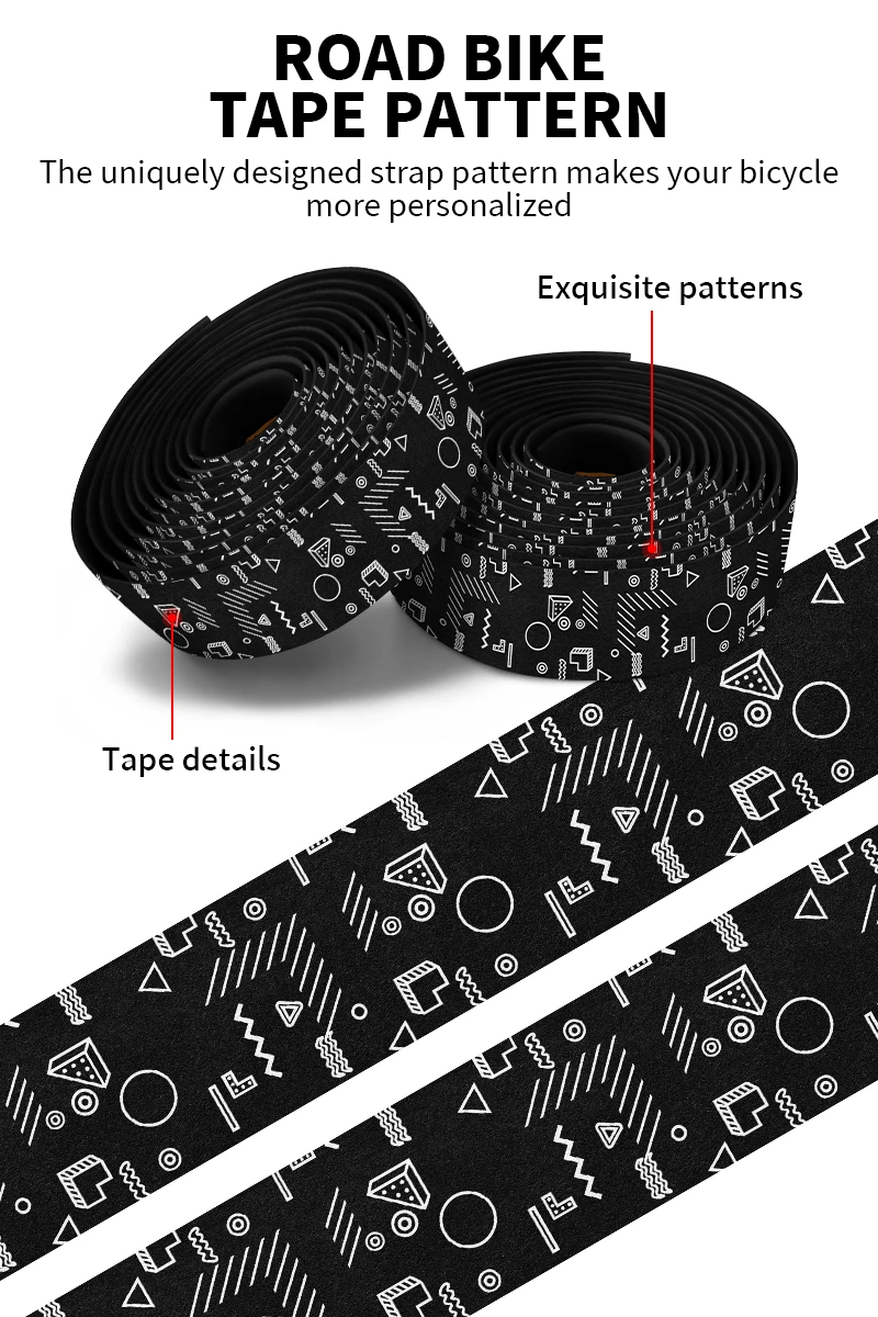 BUCKLOS Bar Tape Gravel Road Bike Handlebar Wrapper Comfortable Anti-slip Bicycle Bar Strap Handle Winding for Speed Race Cycle