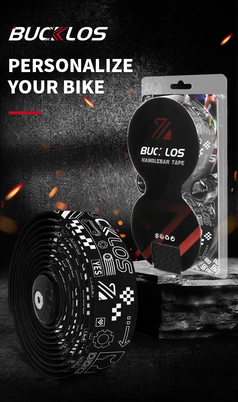 BUCKLOS Bar Tape Gravel Road Bike Handlebar Wrapper Comfortable Anti-slip Bicycle Bar Strap Handle Winding for Speed Race Cycle