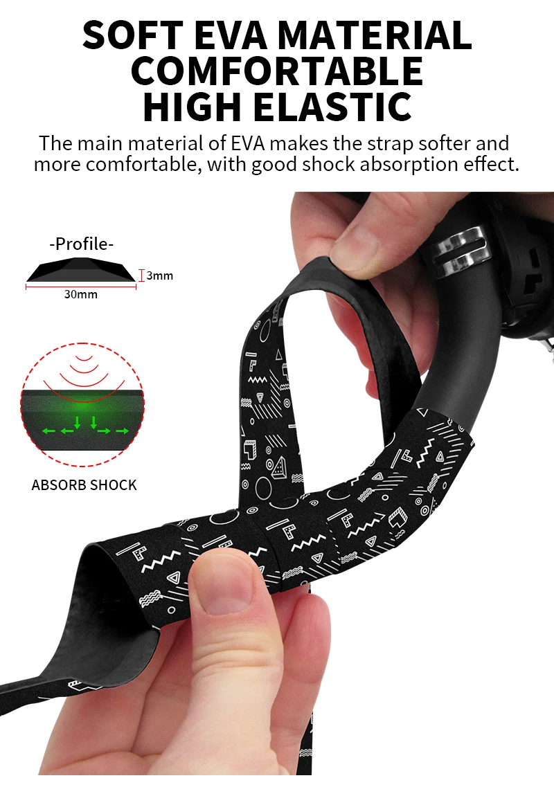 BUCKLOS Bar Tape Gravel Road Bike Handlebar Wrapper Comfortable Anti-slip Bicycle Bar Strap Handle Winding for Speed Race Cycle