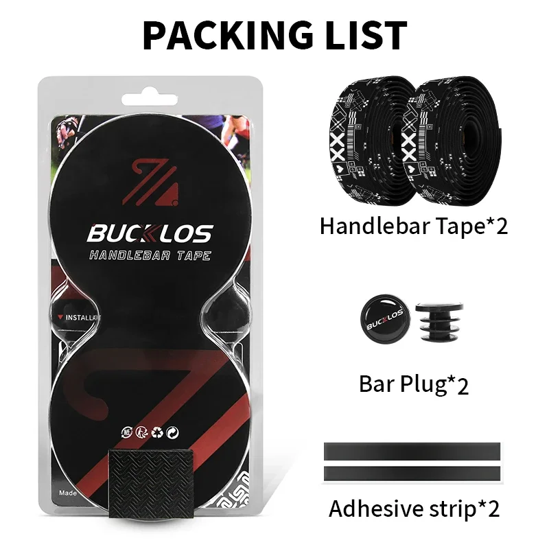 BUCKLOS Bar Tape Gravel Road Bike Handlebar Wrapper Comfortable Anti-slip Bicycle Bar Strap Handle Winding for Speed Race Cycle
