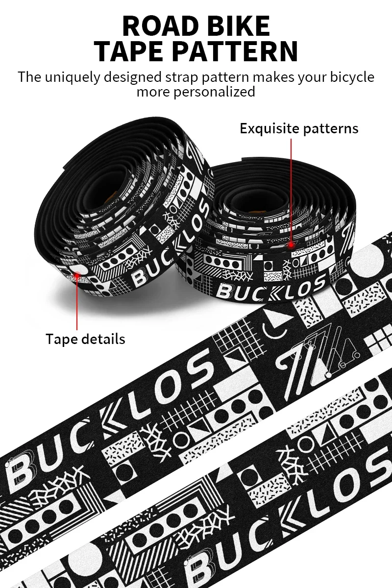 BUCKLOS Bar Tape Gravel Road Bike Handlebar Wrapper Comfortable Anti-slip Bicycle Bar Strap Handle Winding for Speed Race Cycle
