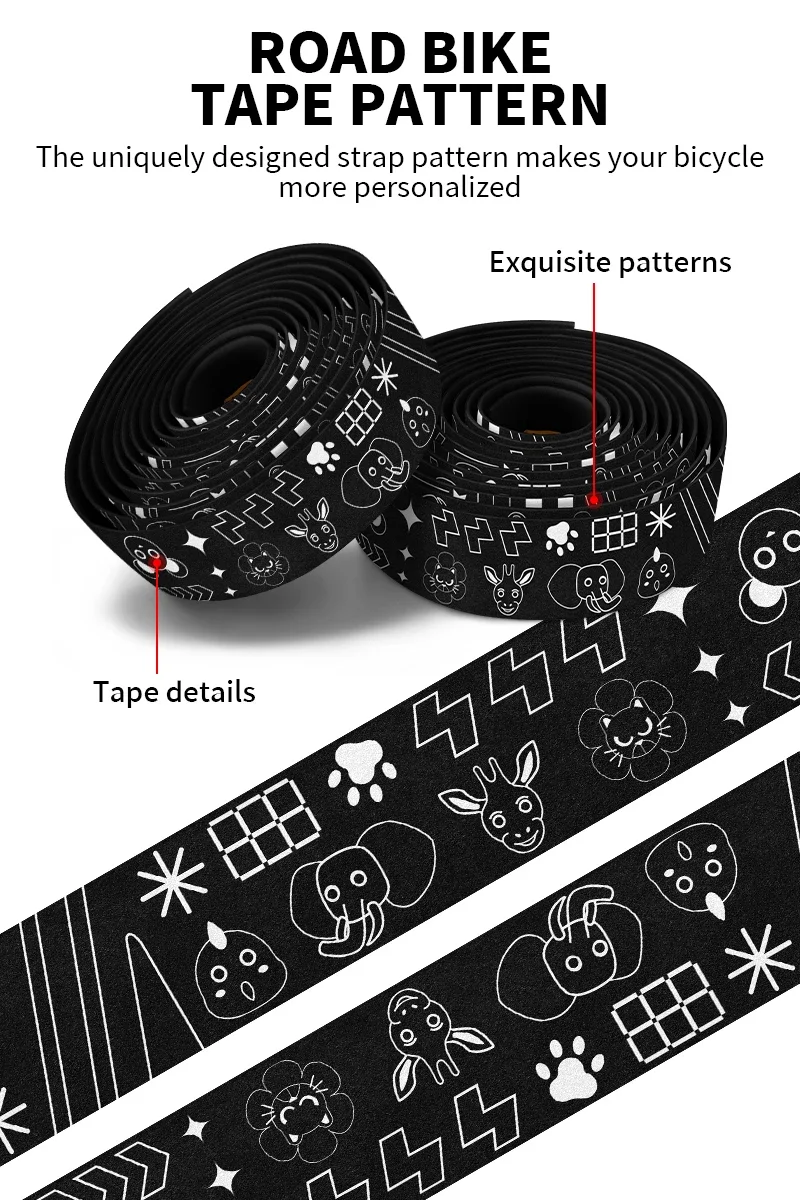 BUCKLOS Bar Tape Gravel Road Bike Handlebar Wrapper Comfortable Anti-slip Bicycle Bar Strap Handle Winding for Speed Race Cycle