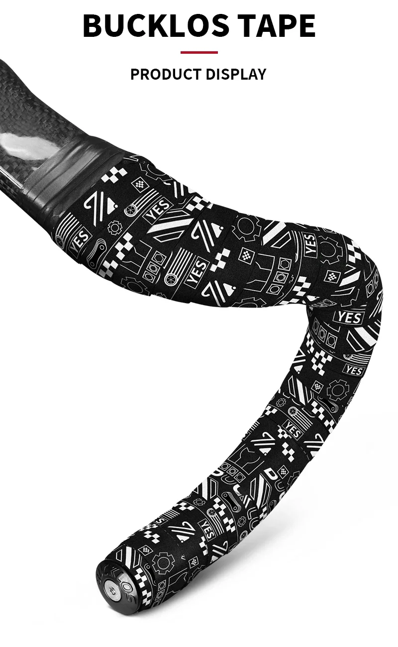 BUCKLOS Bar Tape Gravel Road Bike Handlebar Wrapper Comfortable Anti-slip Bicycle Bar Strap Handle Winding for Speed Race Cycle